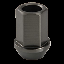 ALUM. NUT SHORT 12X1.25 19MM GUN METAL