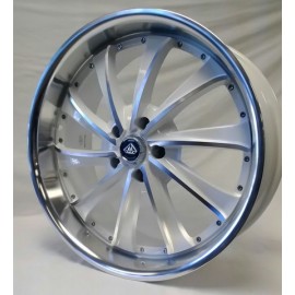 0016 20''X8.5 BLUE & WHITE