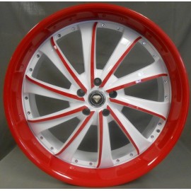 0016 20''X8.5 RED & WHITE