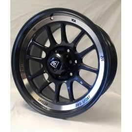 W0089 18''X9.5 BLACK MACHINED