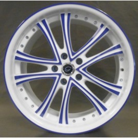 W179 20''X 8.5 BLUE & WHITE