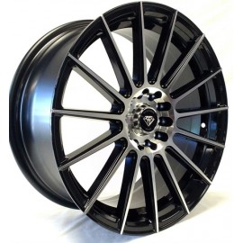 W3193 , 17X 7.5 BLACK MACHINED