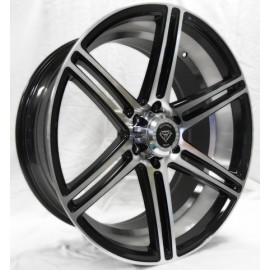 W3198 22''X 9.5 BLACK MACHINED