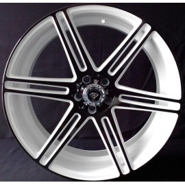 W3198 22''X 9.5 WHITE & BLACK