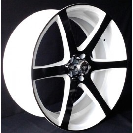 3717- 22''X 9.5 WHITE & BLACK