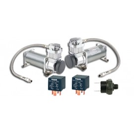 Dual Pack : (2) ViAir 380C Chrome Compressor (200psi.)