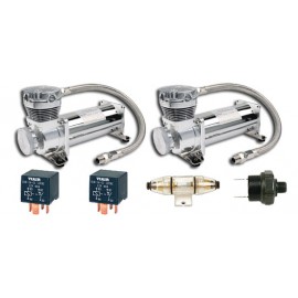 Dual Pack: (2) ViAir 480C Chrome Compressor (200psi.)