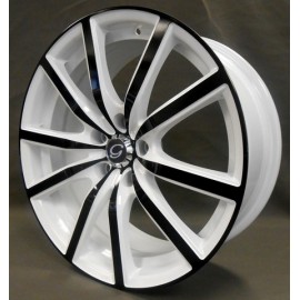 W5363 18''X 8 WHITE & BLACK