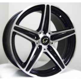 G253 18''X 8- BLACK MACHINED