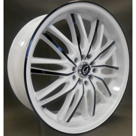 W3108 18"x 8 BLUE & WHITE