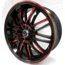 W3108 18"x 8 BLACK & RED
