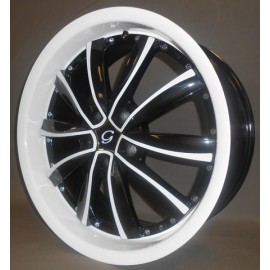 W981 20''X 8.5 WHITE & BLACK INNER