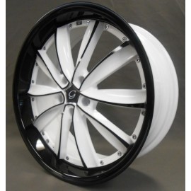 W981 20''X 8.5 WHITE & BLACK