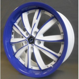 W981 20''X 8.5 BLUE & WHITE