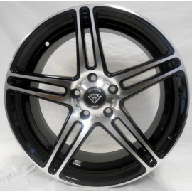 W3184 20''X 9 BLACK MACHINED