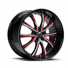 Black Di Forza - BM1 Brushed Black Red