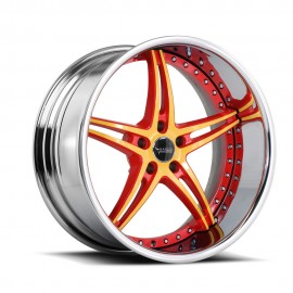 Black Di Forza BS1 Red Yellow Chrome