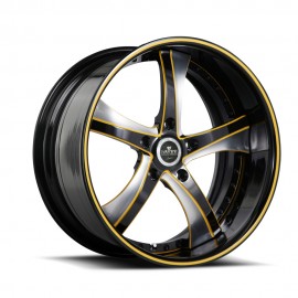 SV29- S - Brushed Black & Yellow