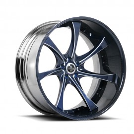 SV31- S - Blue Polished Blue Carbon Fiber Lip