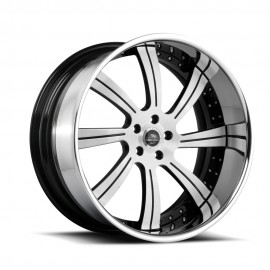 SV38 - Brushed Black & Chrome