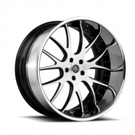 SV39 - Brushed Black & Chrome Lip