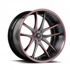 SV40 - Dark Brushed - Red Black Brushed