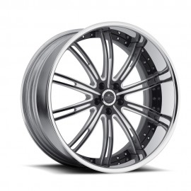 SV47-S | Xtreme Lip Technology | Gl. Black/Brushed Center, Chrome Outer