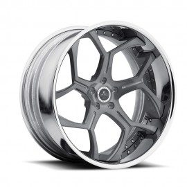 SV53-C | Xtreme Concave | Dark Brushed Center | Chrome Outer